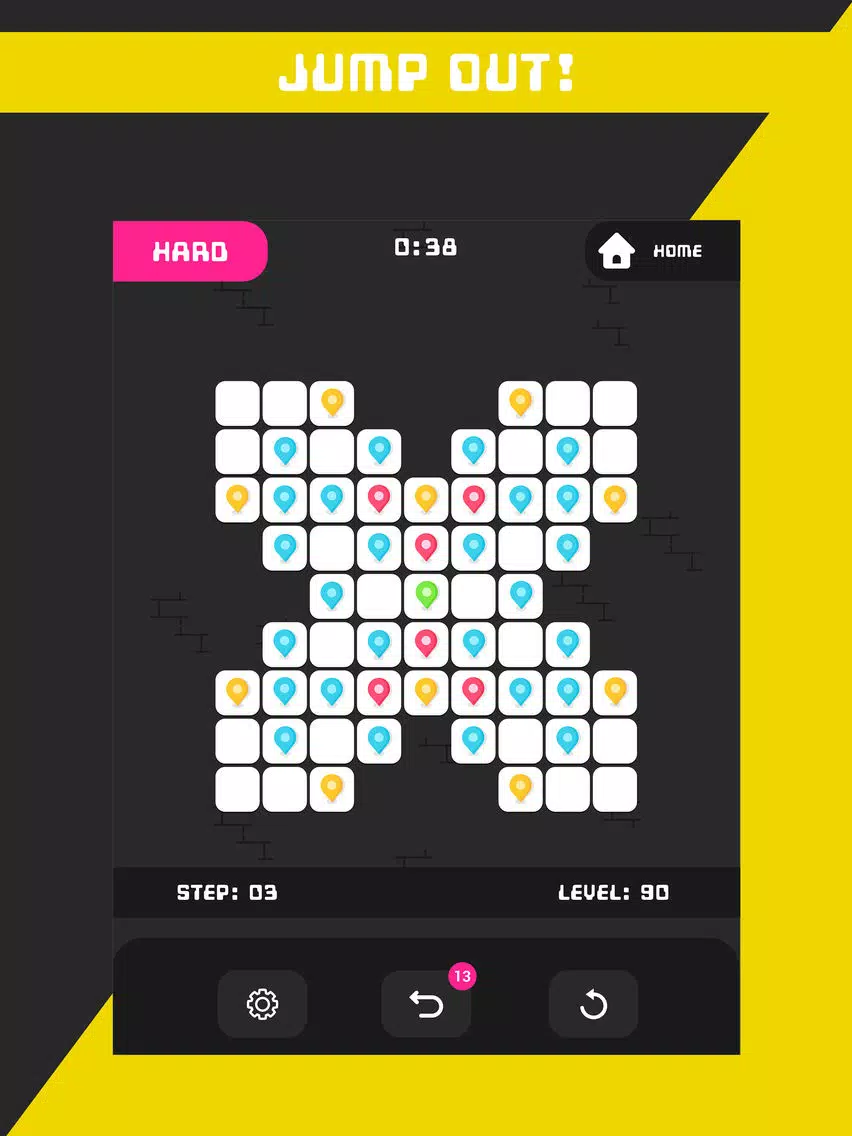 Jump out - The Pin Out Game iPad Screenshots
