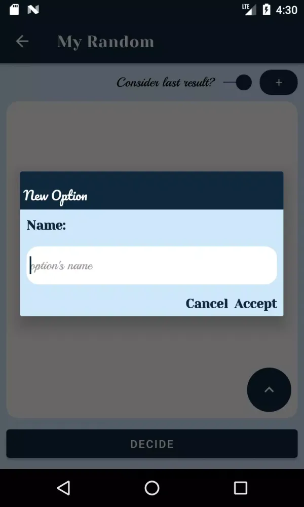 Chooser Screenshots