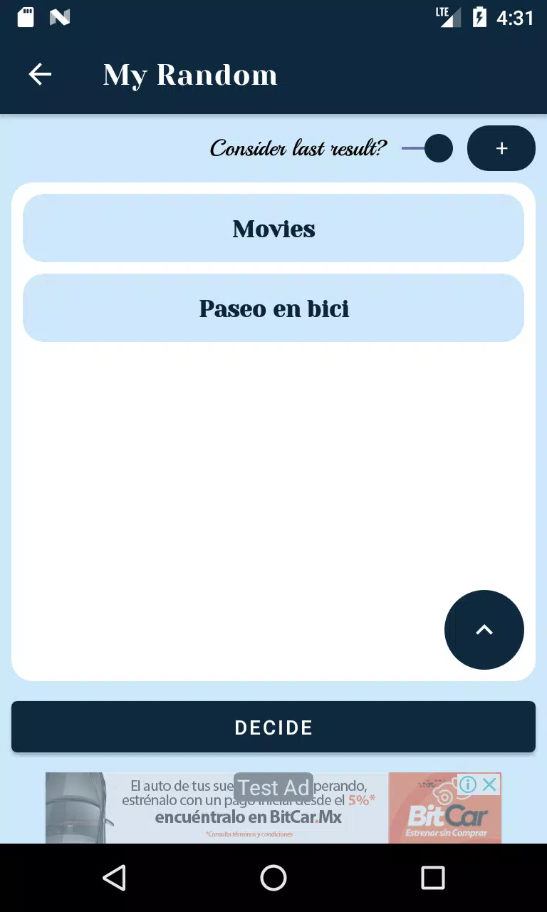 Chooser Screenshots