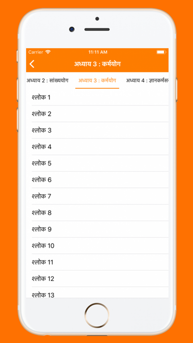 Bhagavad Gita in Hindi App Screenshots
