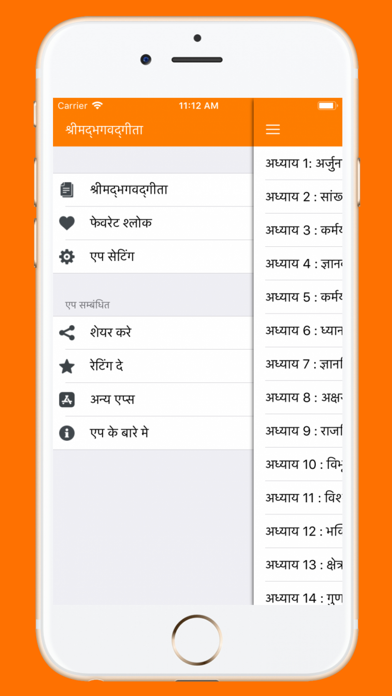 Bhagavad Gita in Hindi App Screenshots