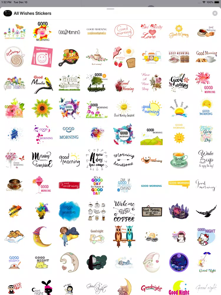All Wishes Stickers iPad Screenshots