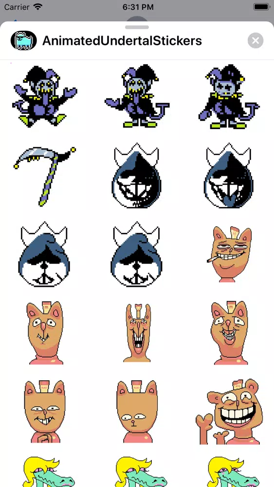 Animated Undertal Stickers Screenshots