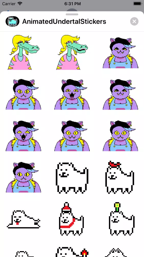 Animated Undertal Stickers Screenshots