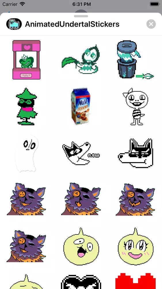 Animated Undertal Stickers Screenshots
