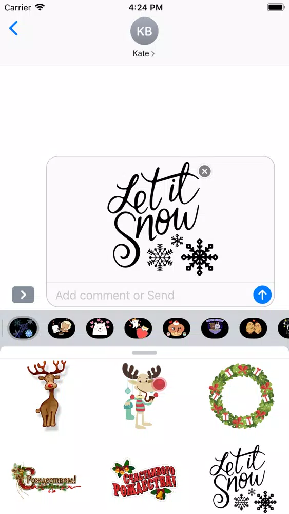 تصاویر Wintry Stickers Holiday Puns