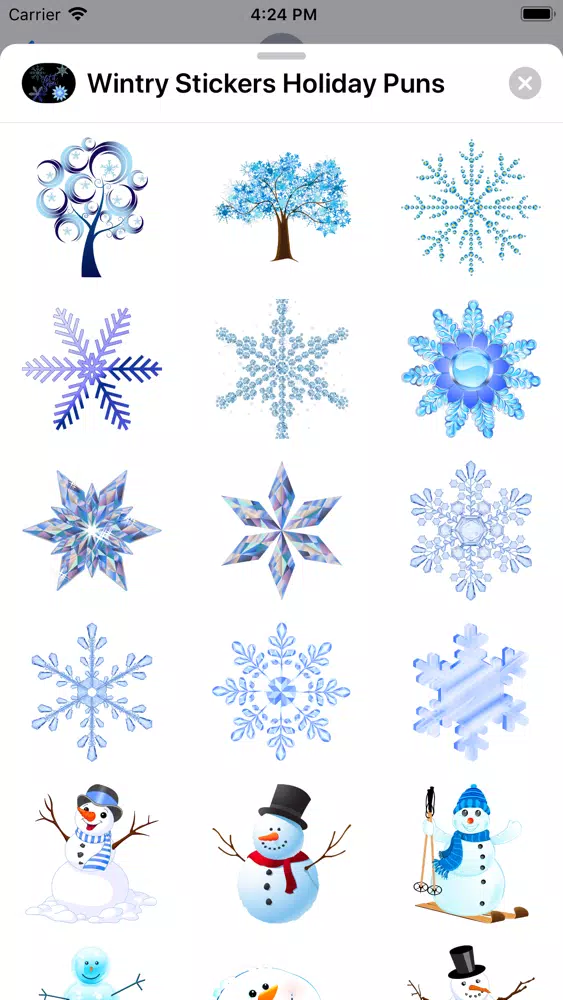 تصاویر Wintry Stickers Holiday Puns