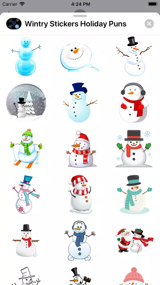 تصاویر Wintry Stickers Holiday Puns