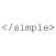 Simple HTML