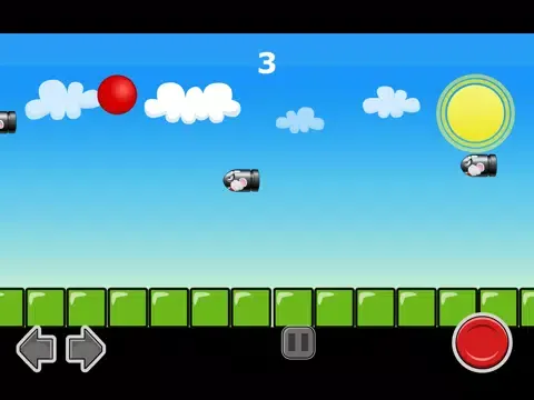 ภาพหน้าจอของ A Red Ball Bullet Escape! - Avoid Bouncing Spikes iPad 