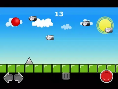 ภาพหน้าจอของ A Red Ball Bullet Escape! - Avoid Bouncing Spikes iPad 