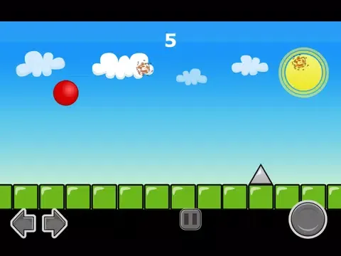 ภาพหน้าจอของ A Red Ball Bullet Escape! - Avoid Bouncing Spikes iPad 