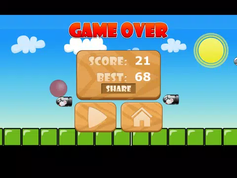 A Red Ball Bullet Escape! - Avoid Bouncing Spikes iPad  スクリーンショット