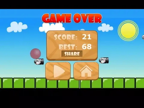 ภาพหน้าจอของ A Red Ball Bullet Escape! - Avoid Bouncing Spikes iPad 