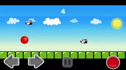 ภาพหน้าจอของ A Red Ball Bullet Escape! - Avoid Bouncing Spikes
