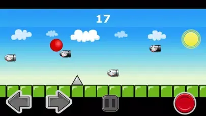 ภาพหน้าจอของ A Red Ball Bullet Escape! - Avoid Bouncing Spikes