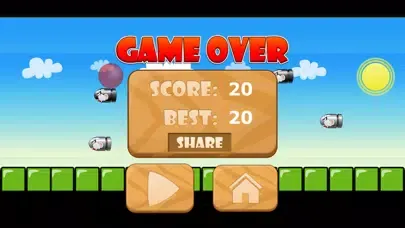 ภาพหน้าจอของ A Red Ball Bullet Escape! - Avoid Bouncing Spikes