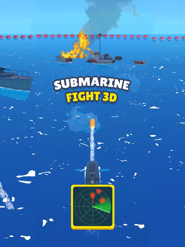 Ảnh chụp màn hình của Submarine Fight 3D iPad 