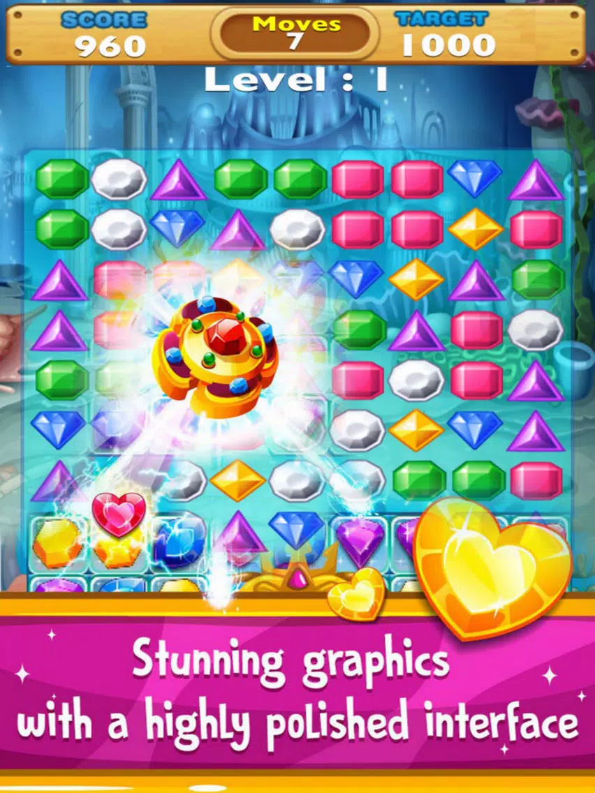 Jewels Classci Deluxe: Match3 Mania iPad Screenshots