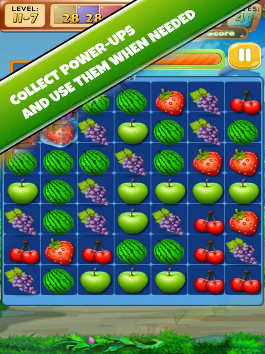 Funny Deluxe Fruit Match-3 Edition iPad Screenshots