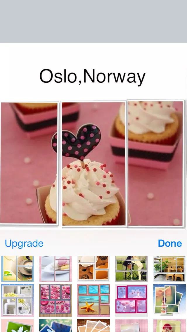 Slice Collage Lite- Slice photo to create square reverse photo collage and share to social network Screenshots