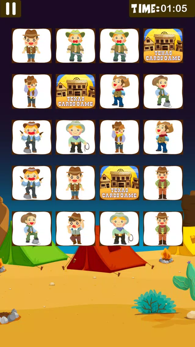 Screenshot di Cowboy Matching Games