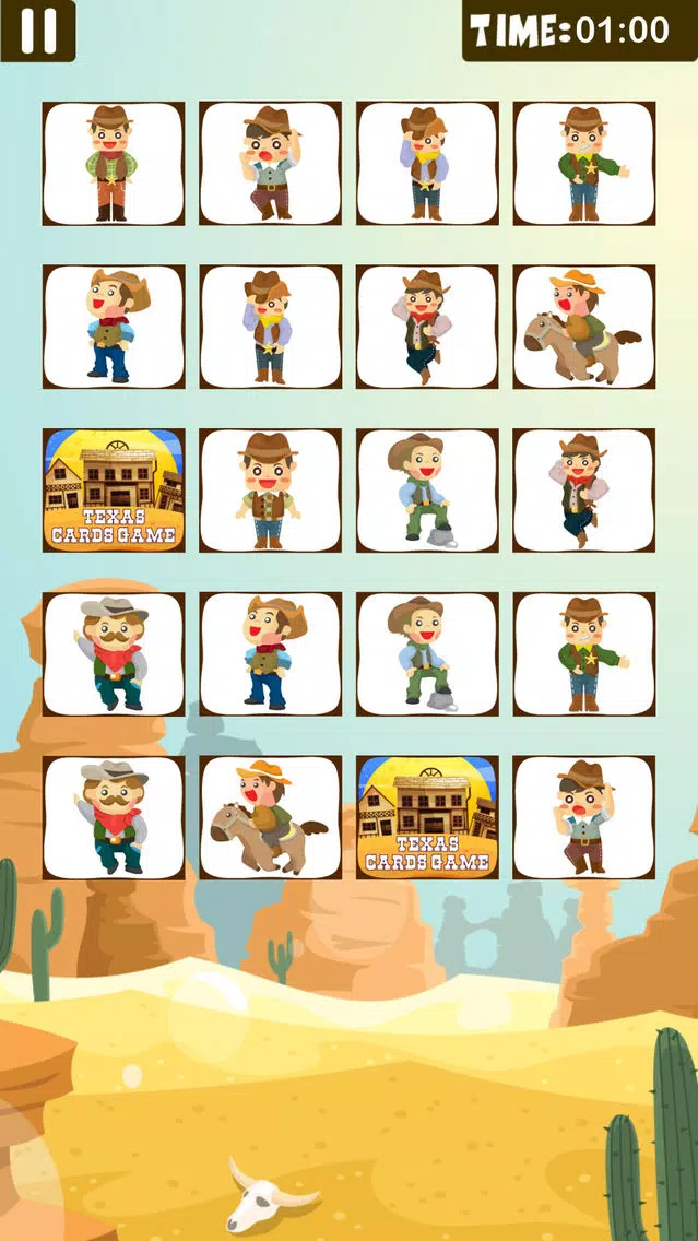 Screenshot di Cowboy Matching Games