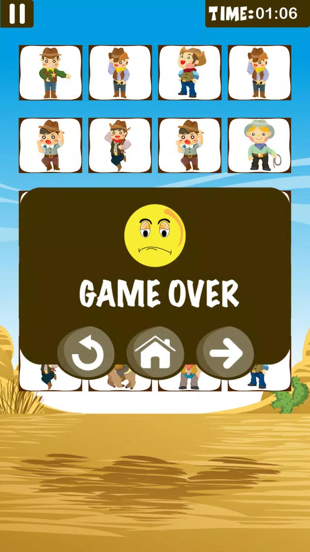Screenshot di Cowboy Matching Games