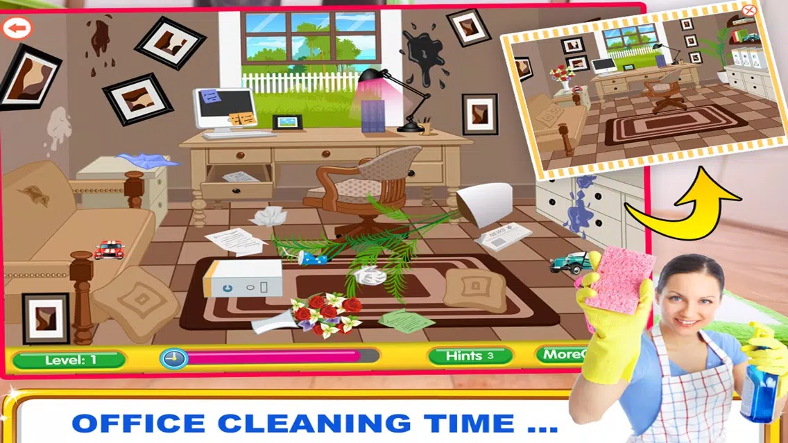 Capturas de pantalla de kids - Garden, Office & Garage - Cleaning And washing Games