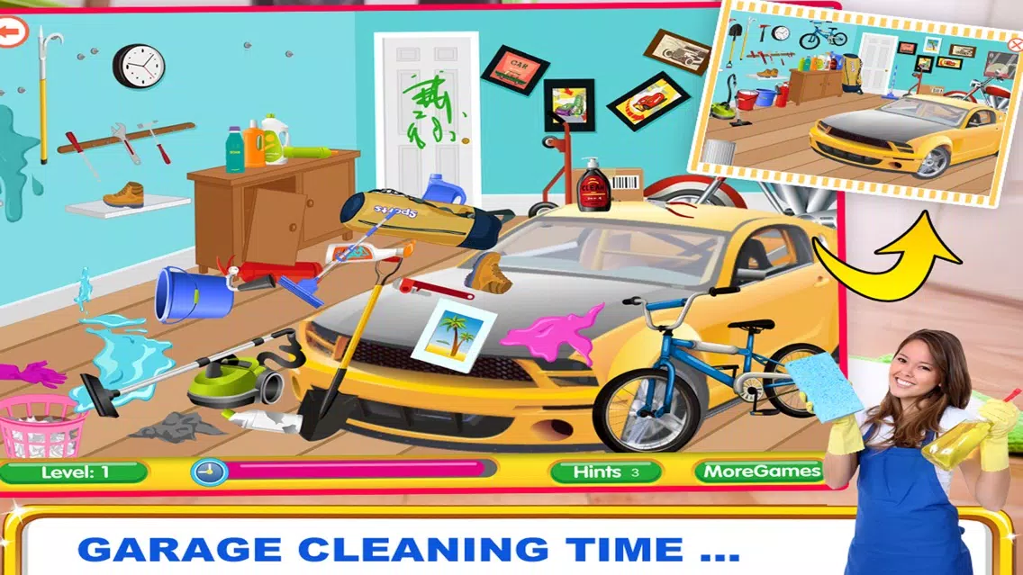 Capturas de pantalla de kids - Garden, Office & Garage - Cleaning And washing Games