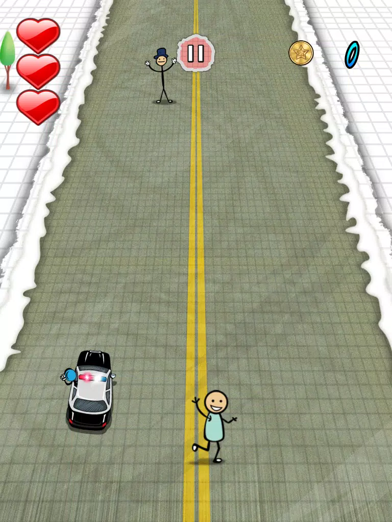 `Stickman Police Car Crime Chase Race: The Doodle Chase Racing Free by Top Crazy Games iPad Screenshots