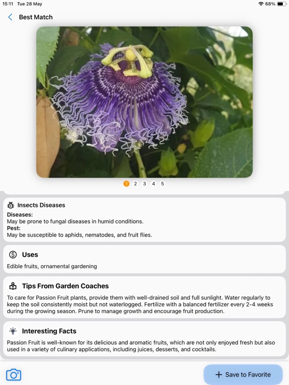 Plant Identifier: AI Scanner iPad Screenshots