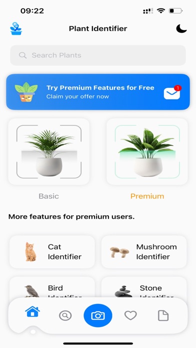Plant Identifier: AI Scanner Screenshots