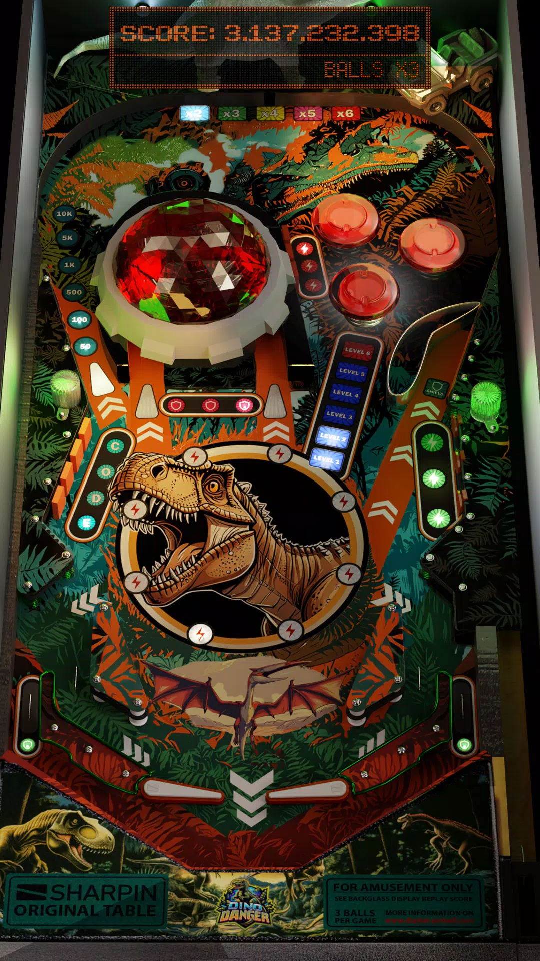 Dino Danger Pinball Screenshots