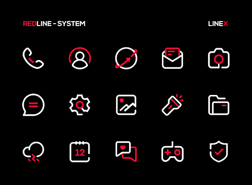 RedLine Icon Pack : LineX APK for Android Download - PGYER APKHUB