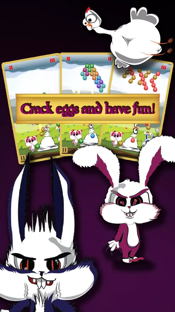 The Evil Easter Bunnies: Bubble Popping Game Screenshots