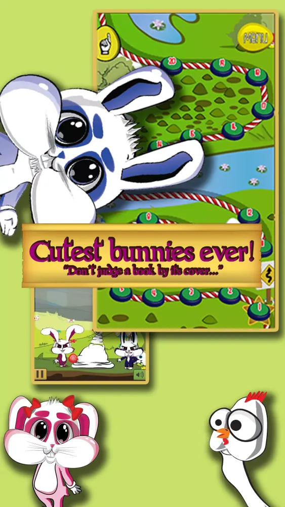 The Evil Easter Bunnies: Bubble Popping Game Screenshots
