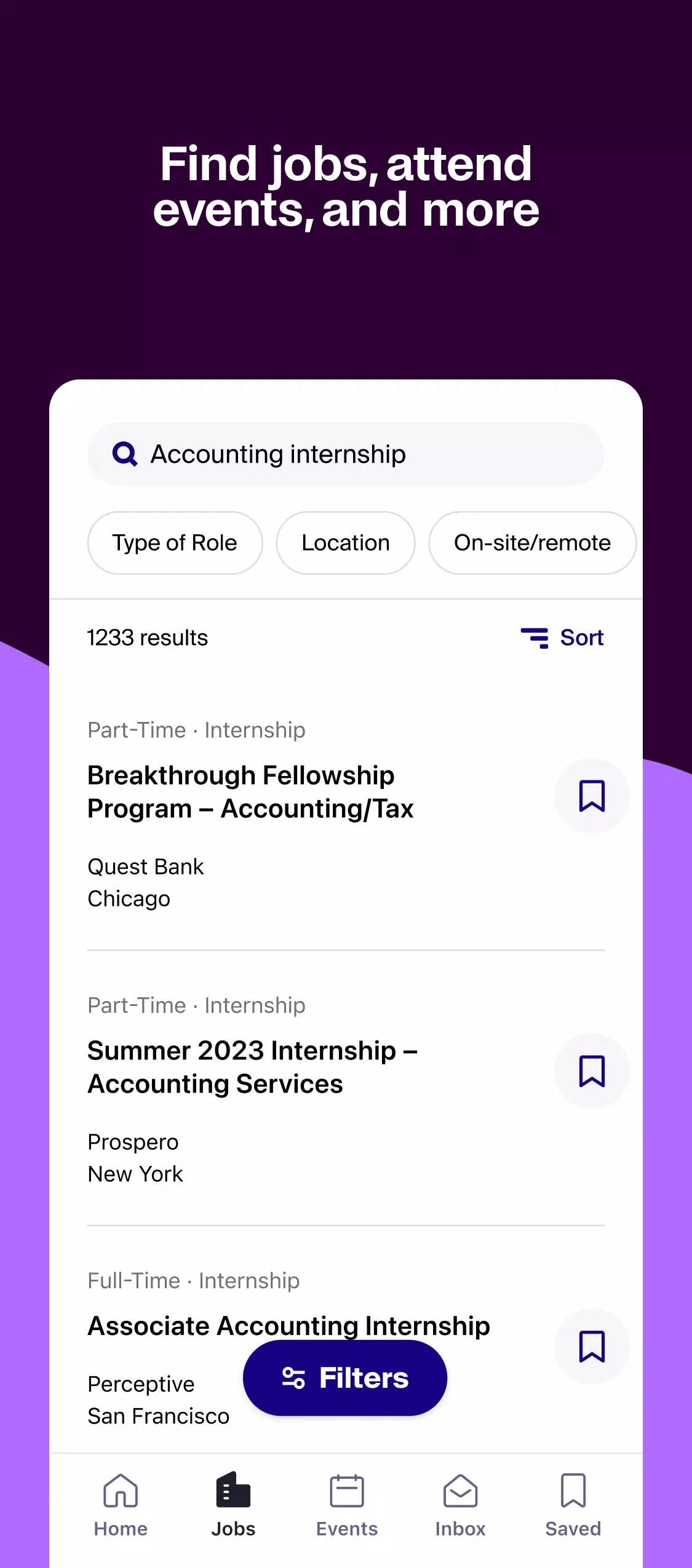 Handshake Jobs & New Careers Screenshots