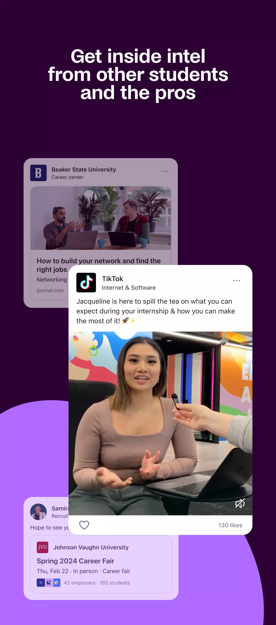 Handshake Jobs & New Careers Screenshots