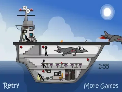 Click Death - Stick Aircraft Carrier iPad Screenshots