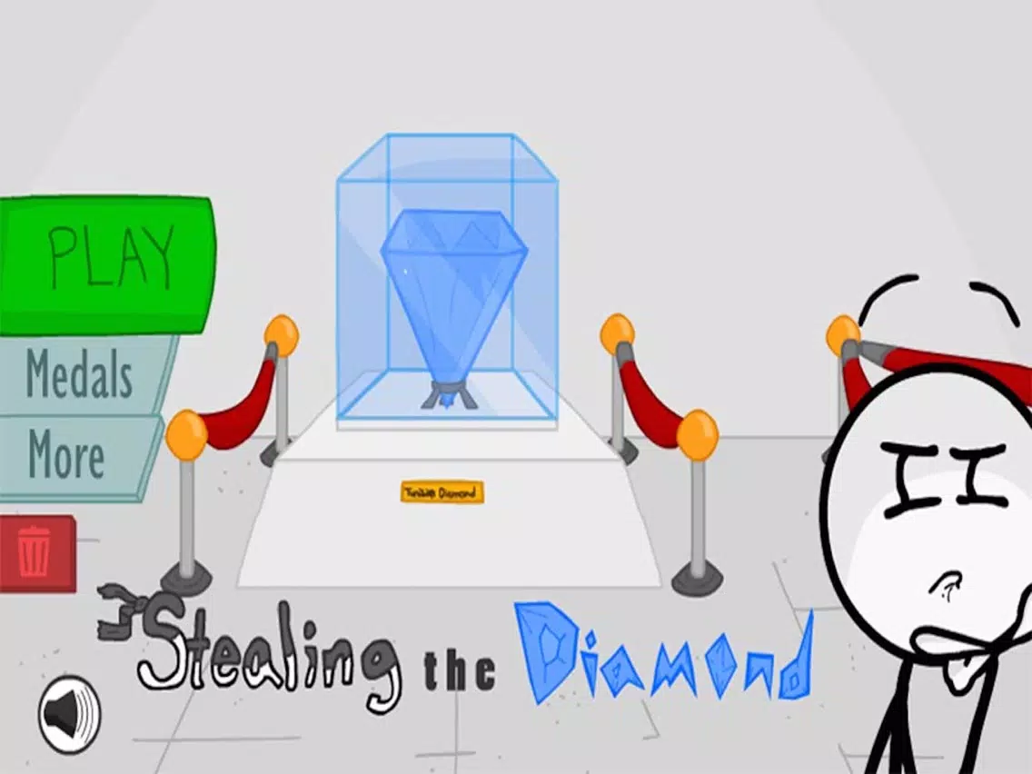 Stealing The Diamond -Stickman iPad Screenshots