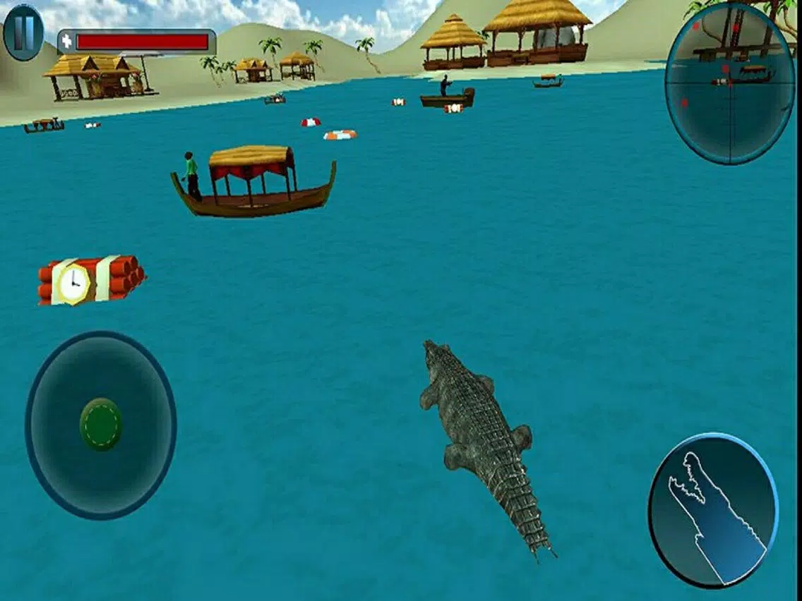 تصاویر Wild crocodile attack simulator:AdventureAlligator iPad 