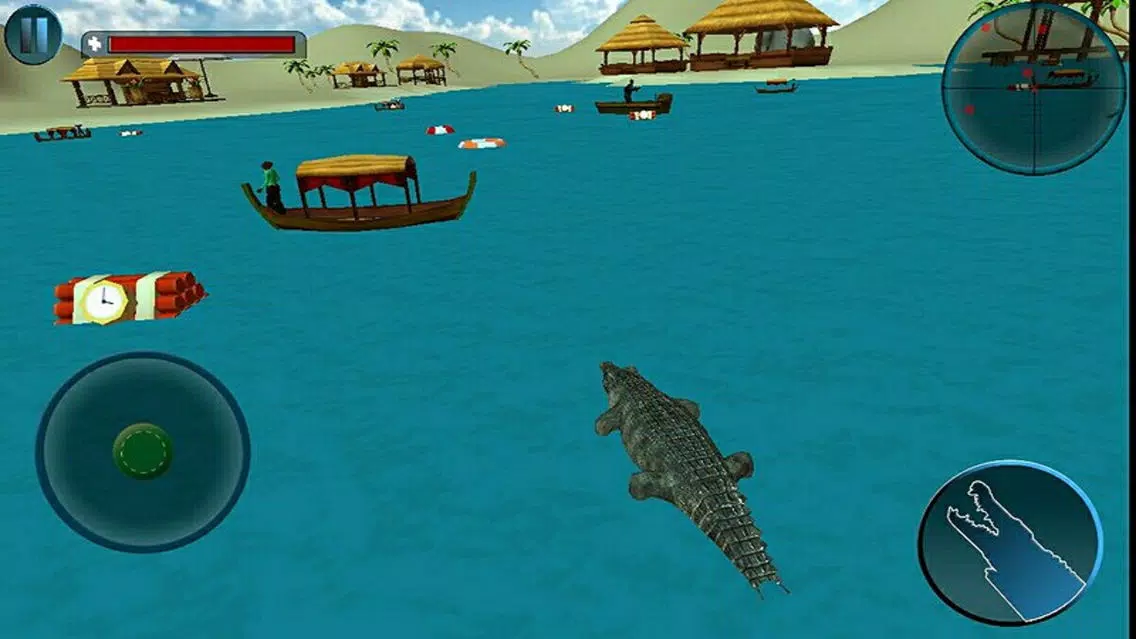 تصاویر Wild crocodile attack simulator:AdventureAlligator