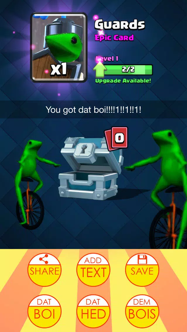 ภาพหน้าจอของ Dat Boi & Me: The Original Dat Boi Meme Creator