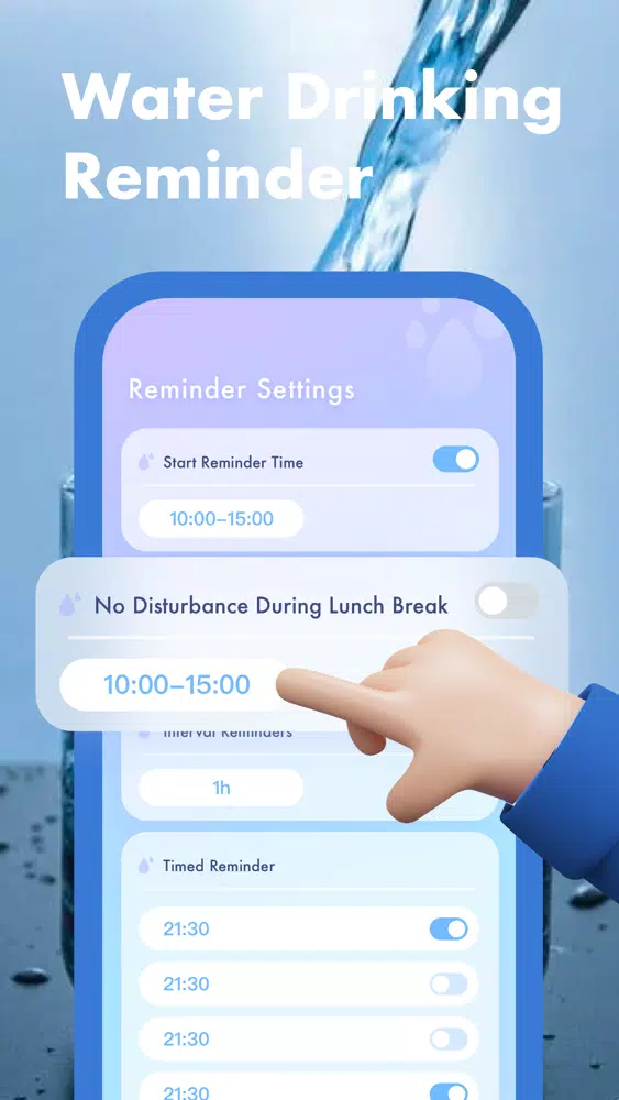 Daily water-water tracker APP Screenshots