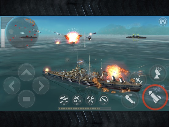 WARSHIP BATTLE:3D World War II iPad  Ekran Görüntüleri
