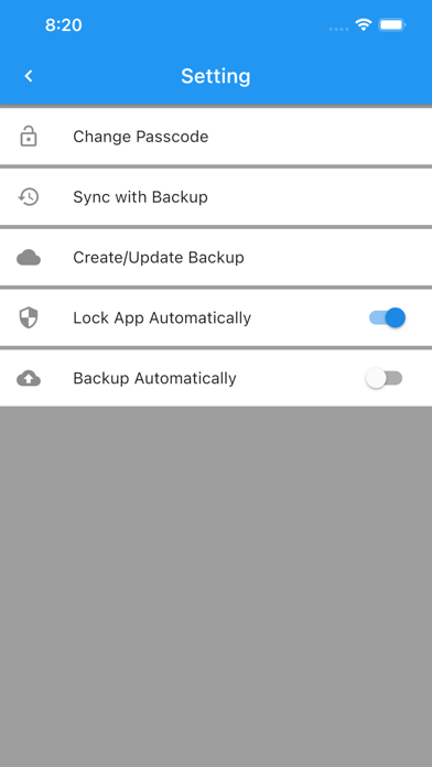 Simple Password Reminder Screenshots