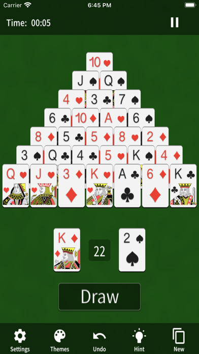 Pyramid Solitaire(Card Game) Screenshots