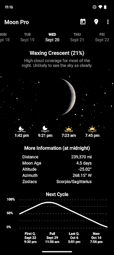 My Moon Phase Pro Screenshots