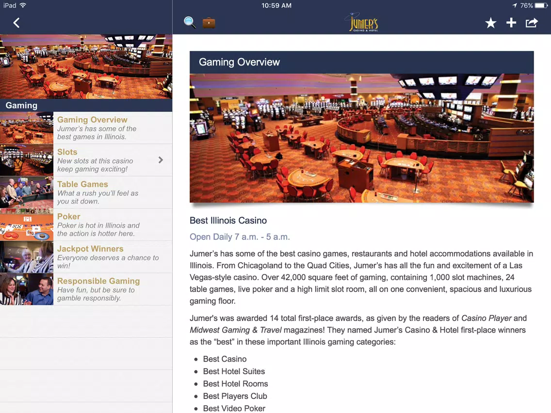 Jumer’s Casino & Hotel iPad Screenshots
